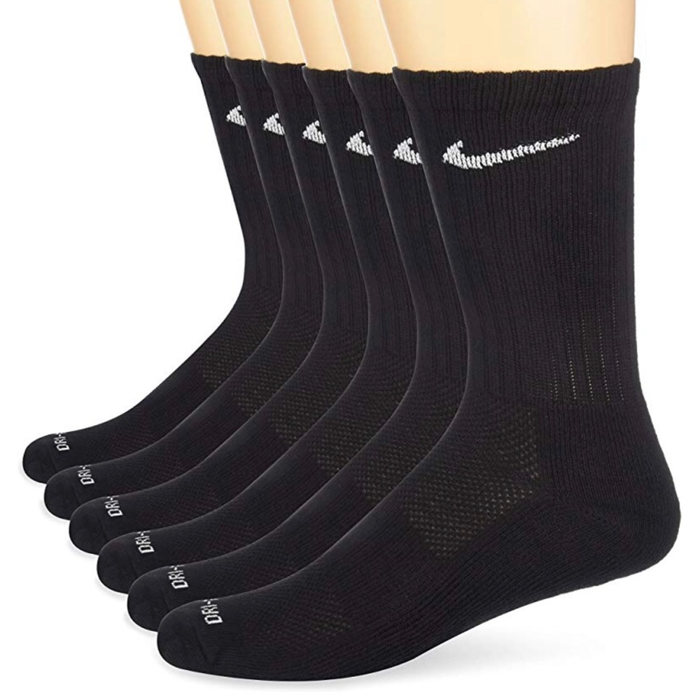 Dri-FIT Crew Training Socks (Large/6 Pair)